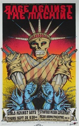 Emek Rage Against the Machine Original Rock Concert Poster