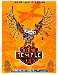 Emek Stone Temple Pilots Original Rock Concert Poster