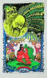 Emek Chet Helm's Benefit Original Rock Concert Poster