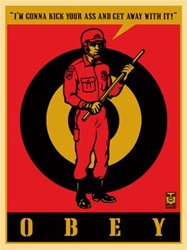 Shepard Fairey Riot Cop Large Fine Art Print
