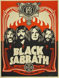 Shepard Fairey Black Sabbath Fine Art Print