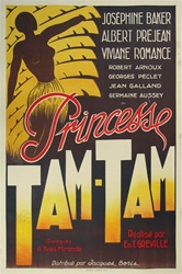 Original French Movie Poster Princess Tam Tam