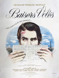 Original French Movie Poster Stolen Kisses
Vintage Movie Poster
Francois Truffaut