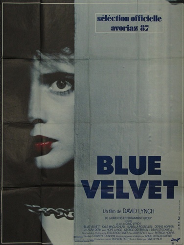 French Movie Poster Blue Velvet Vintage Movie Poster Dennis Hopper