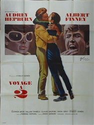 Original French Movie Poster Two For The Road
Vintage Movie Poster
Audrey Hepburn
Albert Finney
