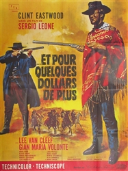 French Movie Poster For A Few Dollars More
Vintage Movie Poster
Clint Eastwood