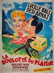 Original French Movie Poster The  Long Long Trailer
Vintage Movie Poster
Lucille Ball