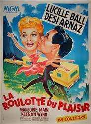Original French Movie Poster The  Long Long Trailer
Vintage Movie Poster
Lucille Ball