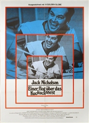 One Flew Over the Cuckoo's Nest Original German Movie Poster
Vintage Movie Poster
Jack Nicholson