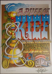 Rick Griffin Puff of Kief Signed Poster
Rick Griffin Memorabilia
Rick Griffin Concert Poster