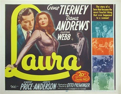 Laura Original US Half Sheet
Vintage Movie Poster
Gene Tierney