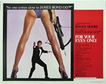 For Your Eyes Only Original US Half Sheet
Vintage Movie Poster
Roger Moore