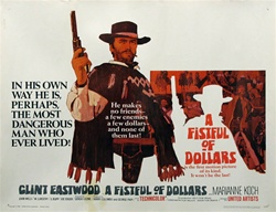 Fistful Of Dollars Original US Half Sheet
Vintage Movie Poster
Clint Eastwood