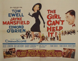 The Girl Can't Help It Original US Half Sheet
Vintage Movie Poster
Jayne Mansfield
Bette Davis