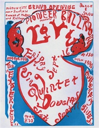 Pioneer Ballroom: Love Original Concert Handbill