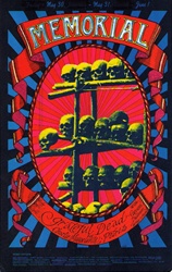 Memorial Grateful Dead Original Concert Handbill
Original Concert Poster
Rock Poster
Stanley Mouse 
Alton Kelley
Carousel Ballroom