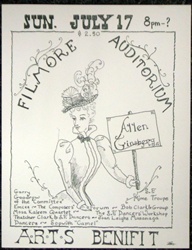 Arts Benefit Filmore Auditorium Original Concert Handbill