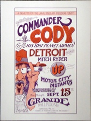 Commander Cody Original Concert Handbill
