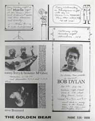 Bob Dylan Original Concert Handbill
Vintage Rock Poster