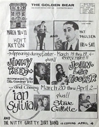 Jimmy Reed And John Lee Hooker Original Concert Handbill
Vintage Rock Poster