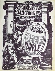 Deep Purple Original Concert Handbill
Vintage Rock Poster
