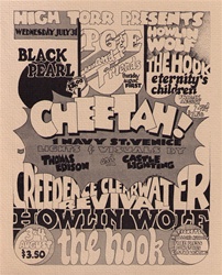 Creedence Clearwater Revival And Howlin Wolf and The Hook Original Concert Handbill
Vintage Rock Poster