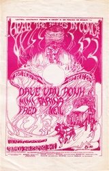 Dave Van Ronk Original Concert Handbill
Vintage Rock Poster