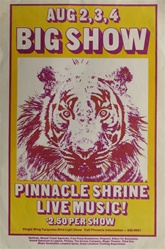 The Big Show Pinnacle Shrine Original Concert Handbill