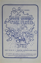 Pink Floyd And Blue Cheer And Jeff Beck Original Concert Handbill
Shrine Exhibition Hall Handbill