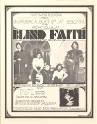 Blind Faith Original Concert Handbill
Vintage Rock Poster
Vancouver