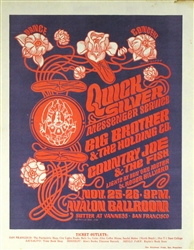 FD 36 Quicksilver Messenger Service And Big Brother And The Holding Company Original Concert Handbill
Vintage Rock Poster
Victor Moscoso