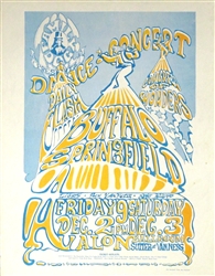 FD 37 Buffalo Springfield And Daily Flash Original Concert Handbill
Vintage Rock Poster
Avalon Ballroom