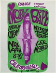 Moby Grape Original Concert Handbill
Vintage Rock Poster
California Hall