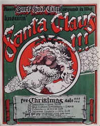 Santa Claus Griffin Original Concert Handbill
Vintage Rock Poster
Rick Griffin