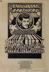 The Chambers Brothers And Chuck Berry And Fleetwood Mac Original Concert Handbill
Vintage Rock Poster
John Van Hamersveld
