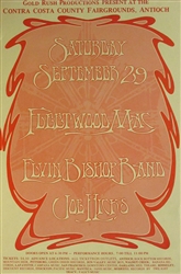 Fleetwood Mac And Elvin Bishop Band Original Concert Handbill
Vintage Rock Poster
Contra Costa County Fairgrounds