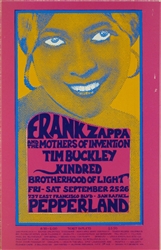 Frank Zappa And Tim Buckley Original Concert Handbill
Vintage Concert Poster
Pepperland