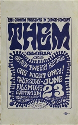 Them Original Concert Handbill
Fillmore Auditorium
Wes Wilson
BG 12