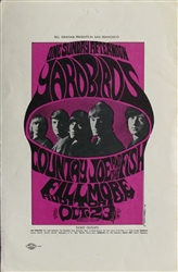 Yardbirds And Country Joe And The Fish Original Co
Fillmore Auditorium
Wes Wilson
BG 33