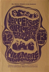 Grateful Dead And Jefferson Airplane Original Concert Handbill
Fillmore Auditorium
Wes Wilson
BG 23