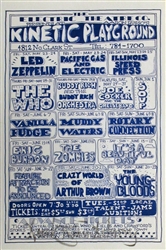Led Zeppelin Original Concert Handbill
Vintage Rock Poster
Who
Kinetic Playground