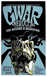 Derek Hess Gwar Original Rock Concert Poster