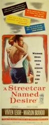 A Streetcar Named Desire Original US Insert
Vintage Movie Poster
Best Actor Award