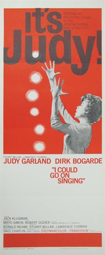 It's Judy I Could Go On Singing Original US Insert Vintage Movie
