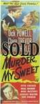 Murder My Sweet Original US Insert
Vintage Movie Poster
Film Noir
