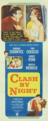 Clash By Night Original US Insert
Vintage Movie Poster
Barbara Stanwyck
Marilyn Monroe
Robert Ryan