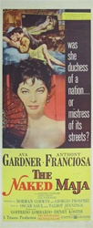 The Naked Maja Original US Insert
Vintage Movie Poster
Ava Gardner