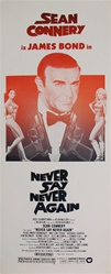 Never Say Never Again Original US Insert
Vintage Movie Poster
James Bond