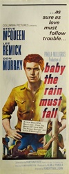 Baby The Rain Must Fall Original US Insert
Vintage Movie Poster