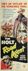 Road Agent Original US Insert
Vintage Movie Poster
Tim Holt